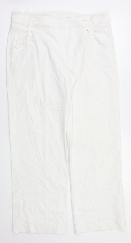 Epilogue Womens White   Trousers  Size 14 L31 in