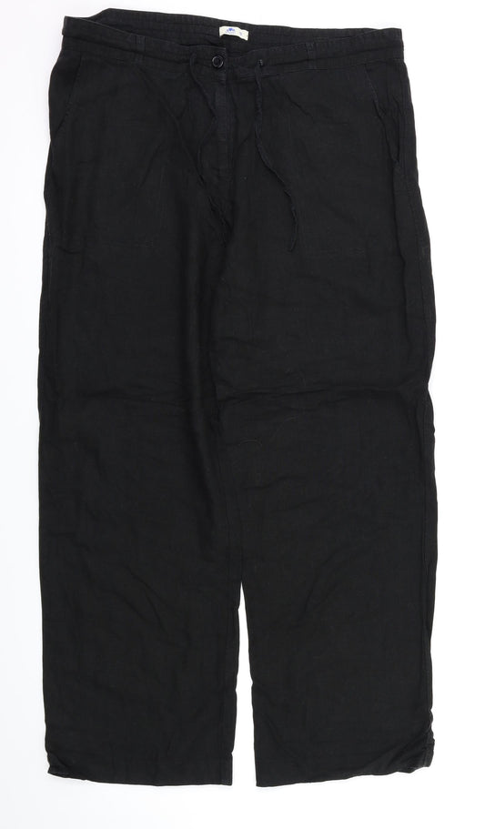 Anucci Womens Black   Trousers  Size 16 L29 in