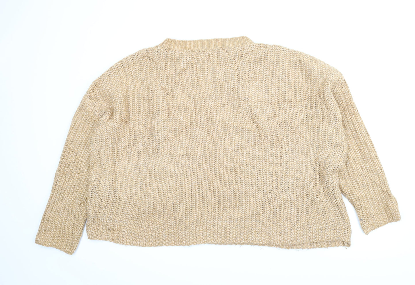 Zara Womens Orange   Pullover Jumper Size L