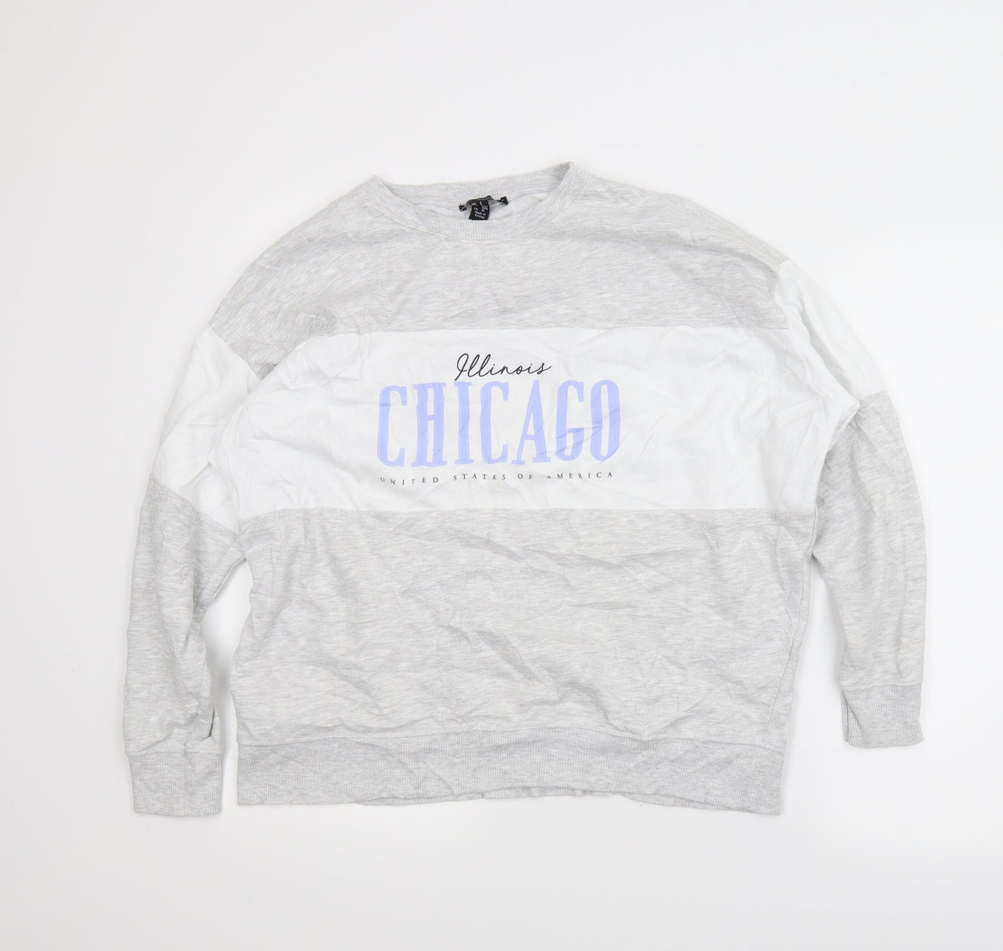 New Look Mens Grey   Pullover Sweatshirt Size S