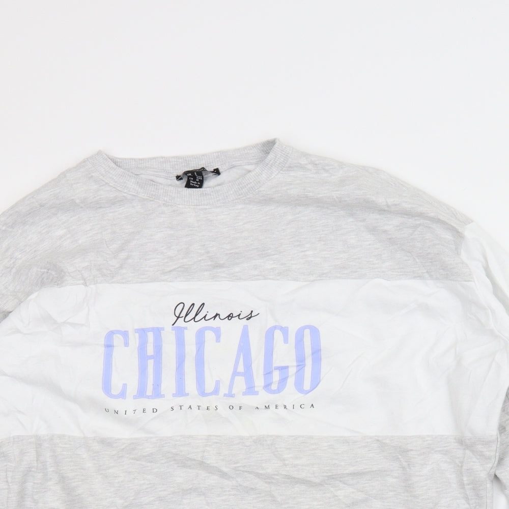 New Look Mens Grey   Pullover Sweatshirt Size S
