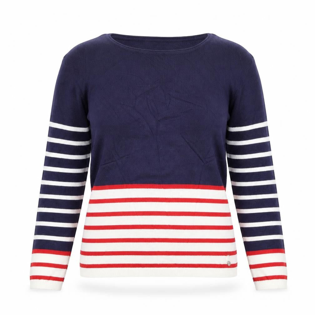 Preworn Womens Blue Striped  Pullover Jumper Size M