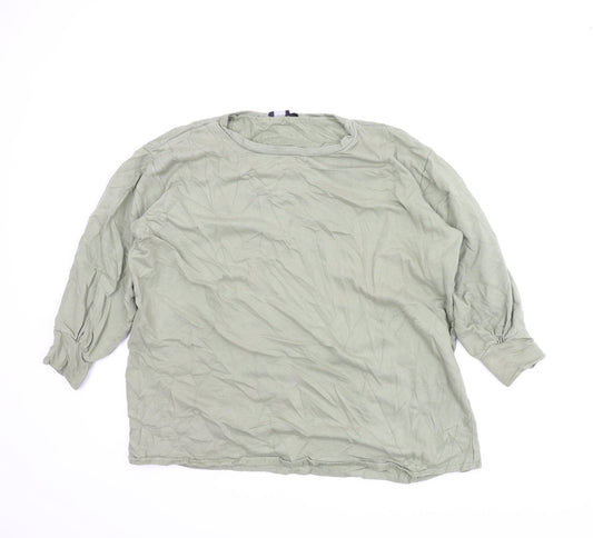 PRETTYLITTLETHING Womens Green   Pullover Sweatshirt Size 6