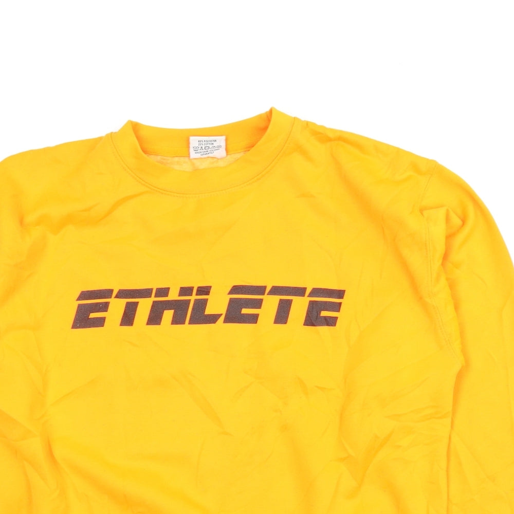 All We Do is Mens Orange   Pullover Sweatshirt Size M