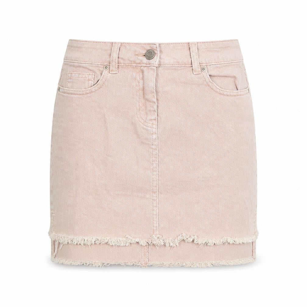 NEXT Womens Pink  Denim A-Line Skirt Size 6