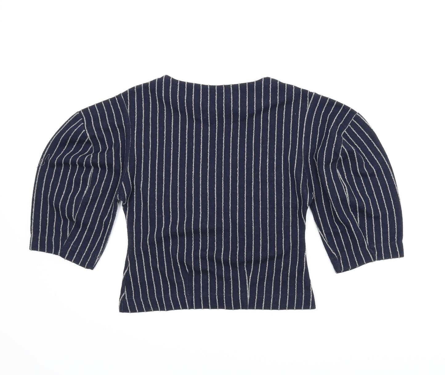 NEXT Womens Blue Striped  Basic Blouse Size 6