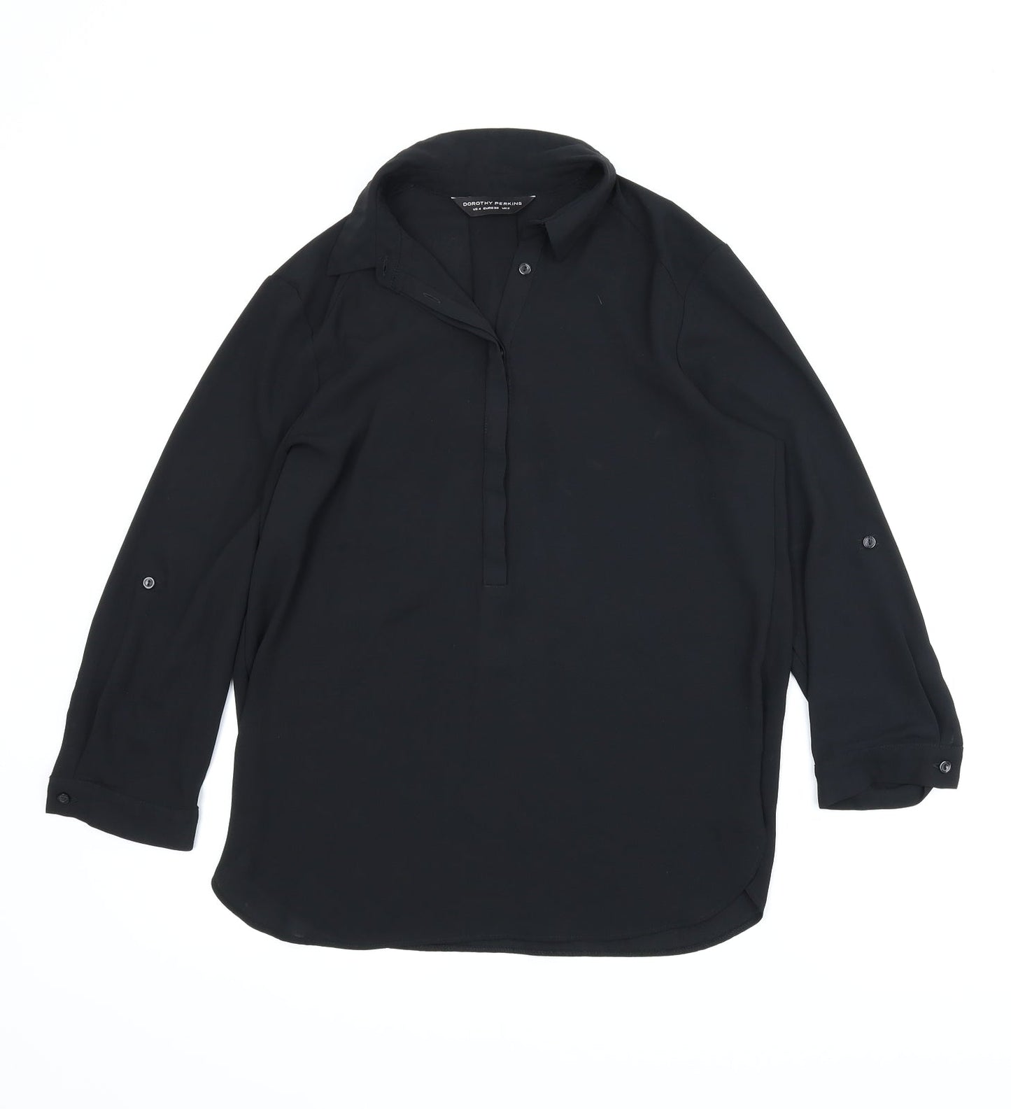 Dorothy Perkins Womens Black   Basic Blouse Size 8