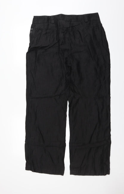 Back view of Gelco women’s black trousers, size UK 14, 32-inch leg