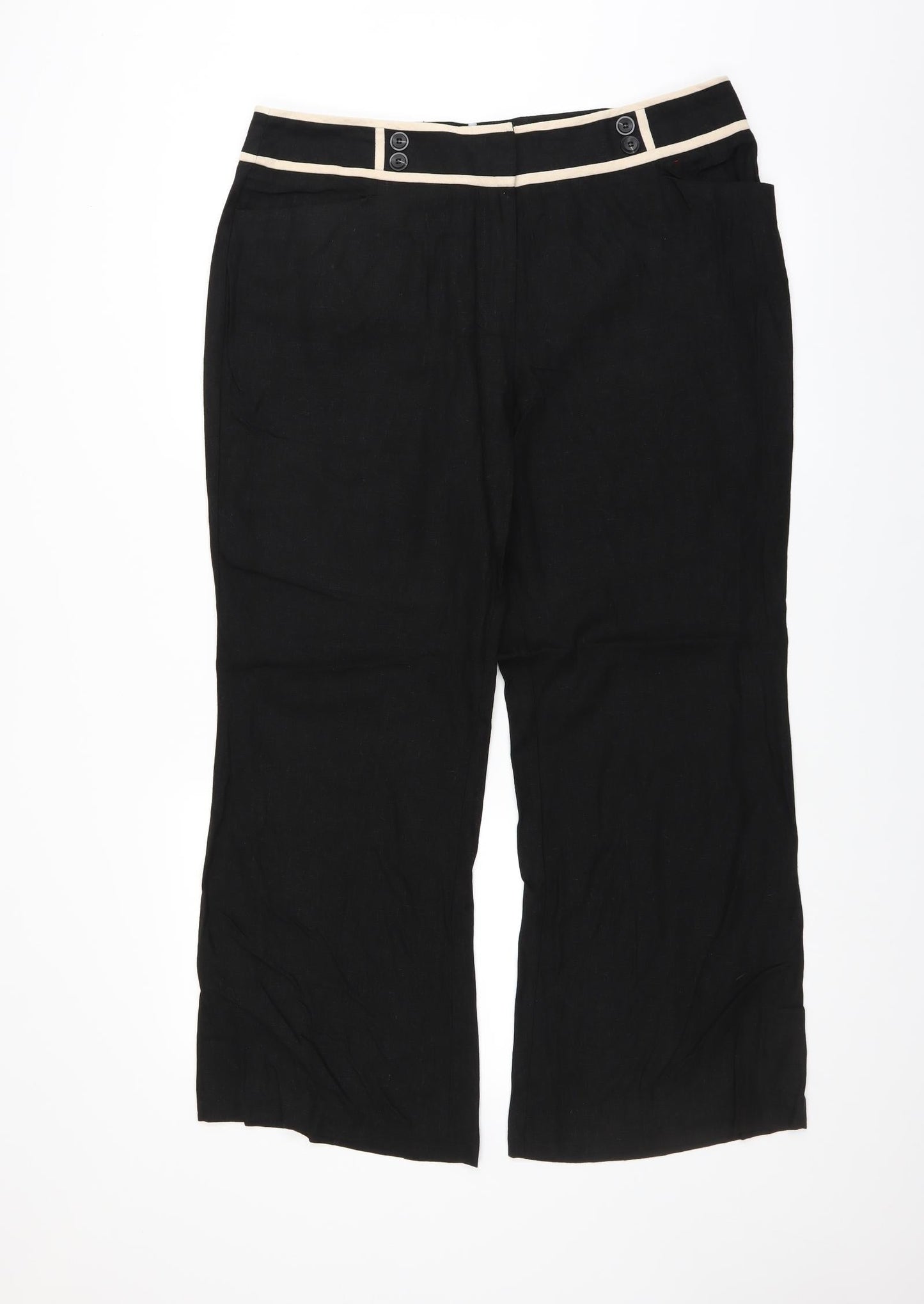 South Womens Black   Trousers  Size 36 in L27 in