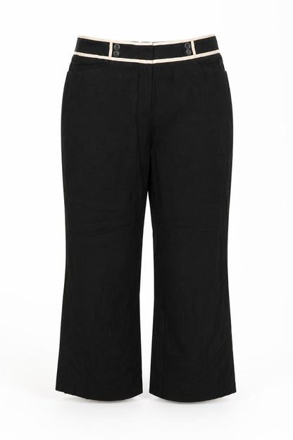 Front view of South women’s black trousers, size UK 36, in, 27-inch leg