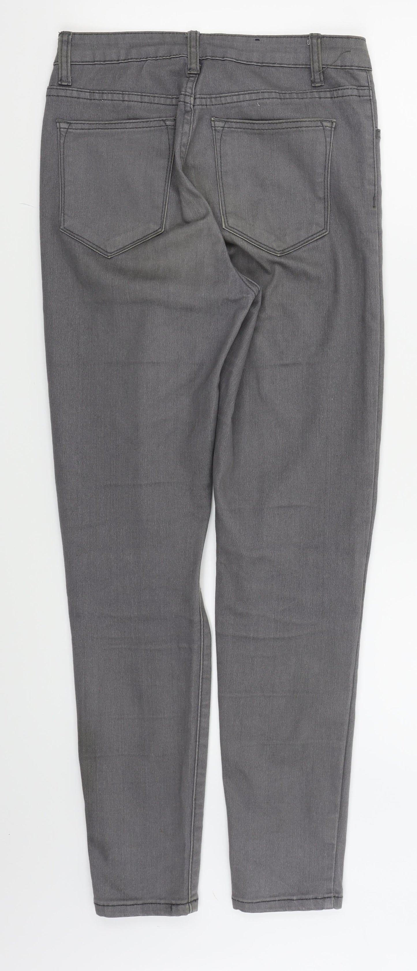 MOMOKROM Womens Grey   Skinny Jeans Size 10 L27 in - ripped jeans