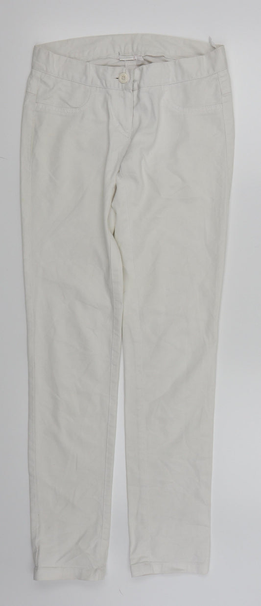 7 Days Womens White   Skinny Jeans Size 6 L29 in