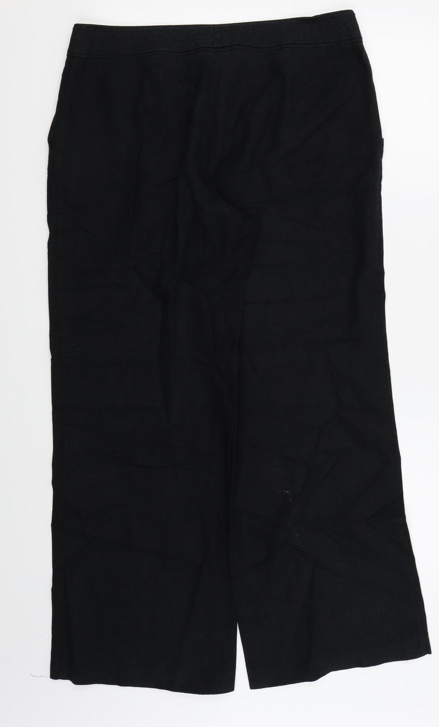 M&S Womens Black   Trousers  Size 14 L27 in