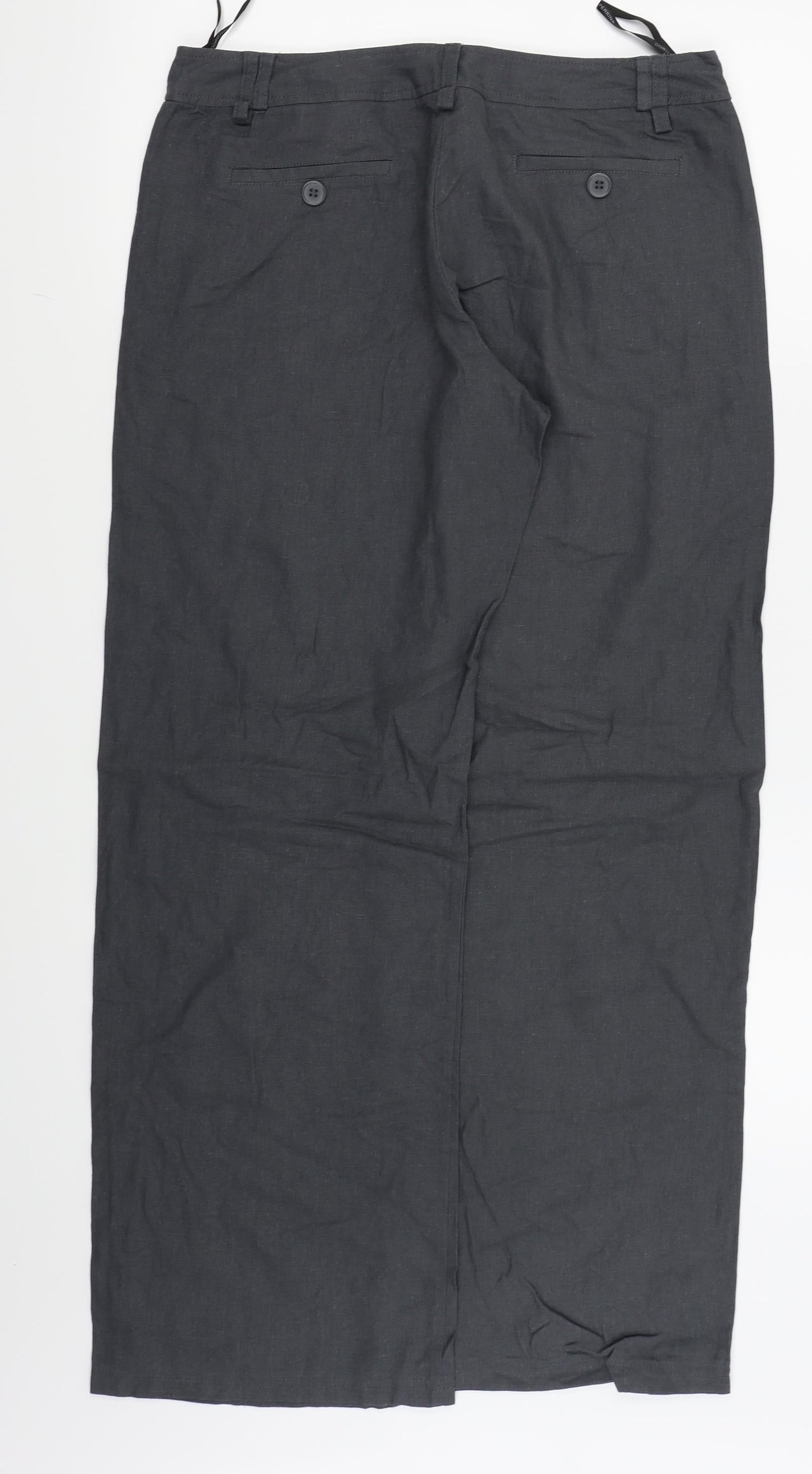 Dorothy Perkins Womens Grey   Trousers  Size 12 L27 in