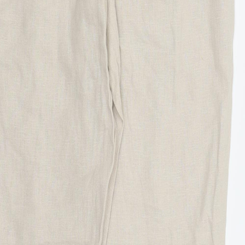 Dorothy Perkins Womens Beige   Trousers  Size 12 L30 in