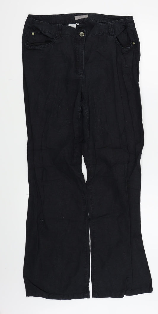 Giorgio Womens Black   Trousers  Size 16 L30 in