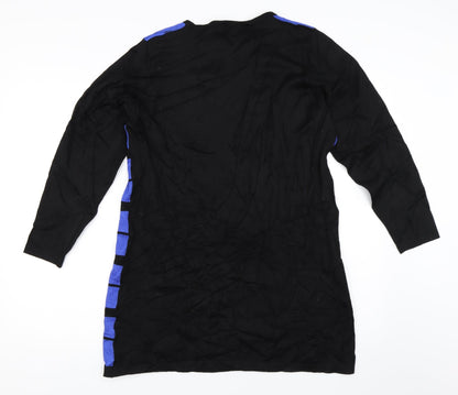 Back view of Mitzy women’s blue striped tunic jumper, size L