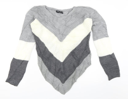 Additional front view of Select women’s grey jumper, size M