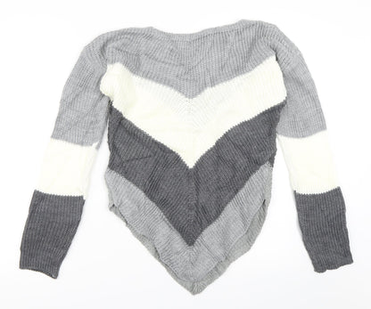 Back view of Select women’s grey jumper, size M