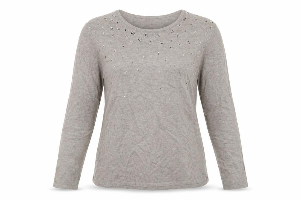 Canda Womens Beige   Pullover Jumper Size M