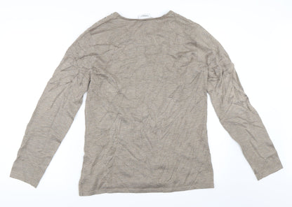 Back view of Canda women’s beige jumper, size M