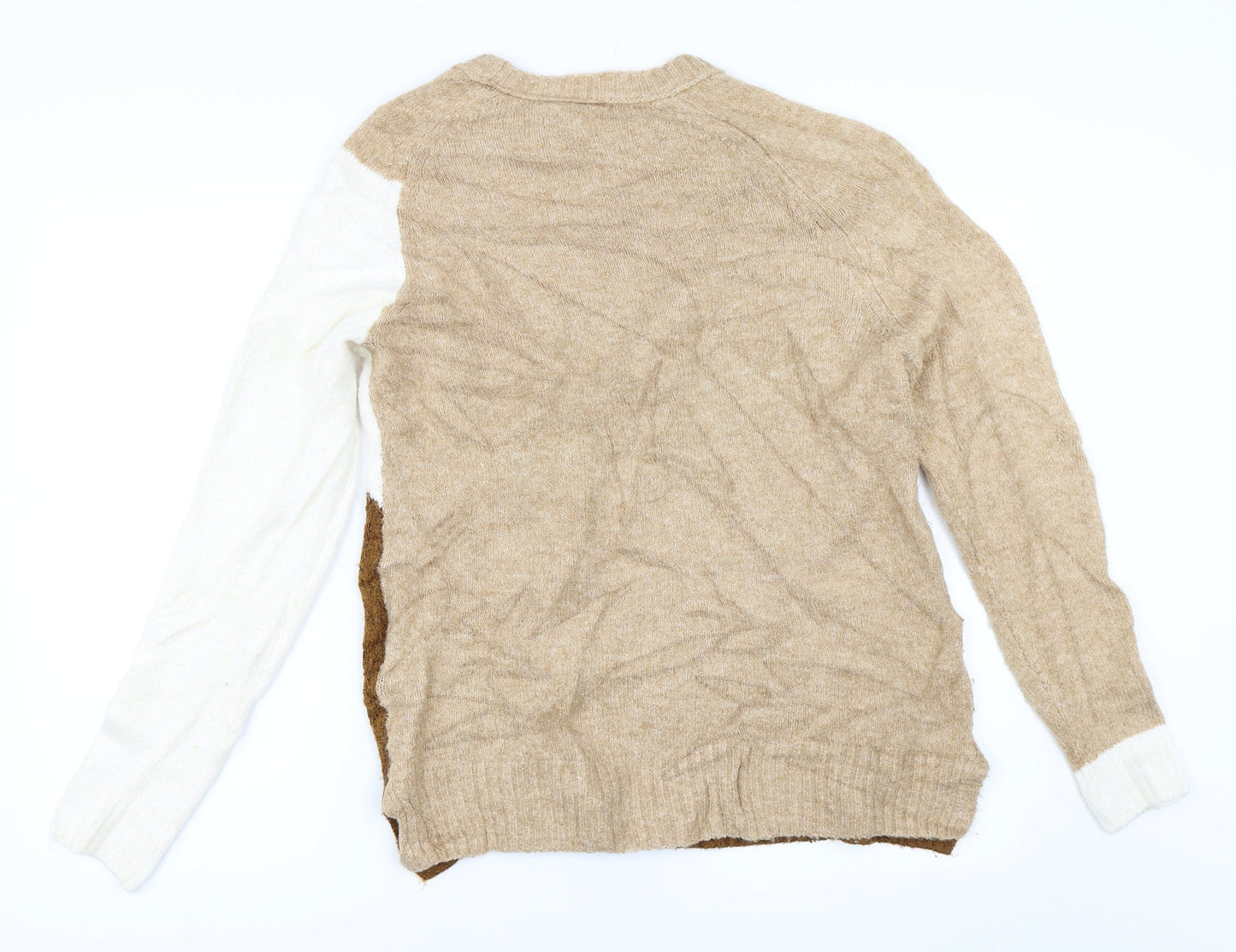 Marks and Spencer Womens Beige   Pullover Jumper Size S