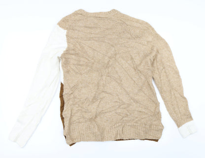 Back view of Marks & Spencer women’s beige jumper, size S