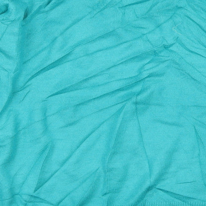 Brand and care label for EWM women’s blue jumper, size S