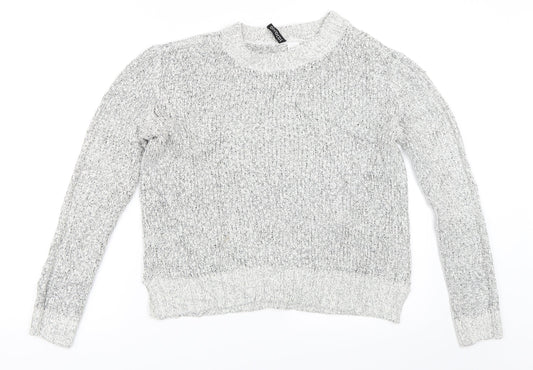 H&M Womens Grey   Pullover Jumper Size S