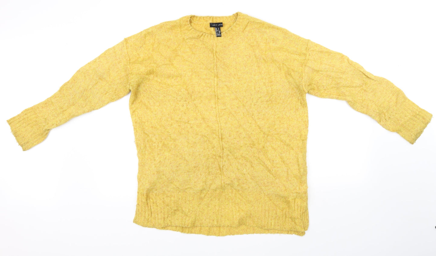 New Look Womens Yellow   Pullover Sweatshirt Size S