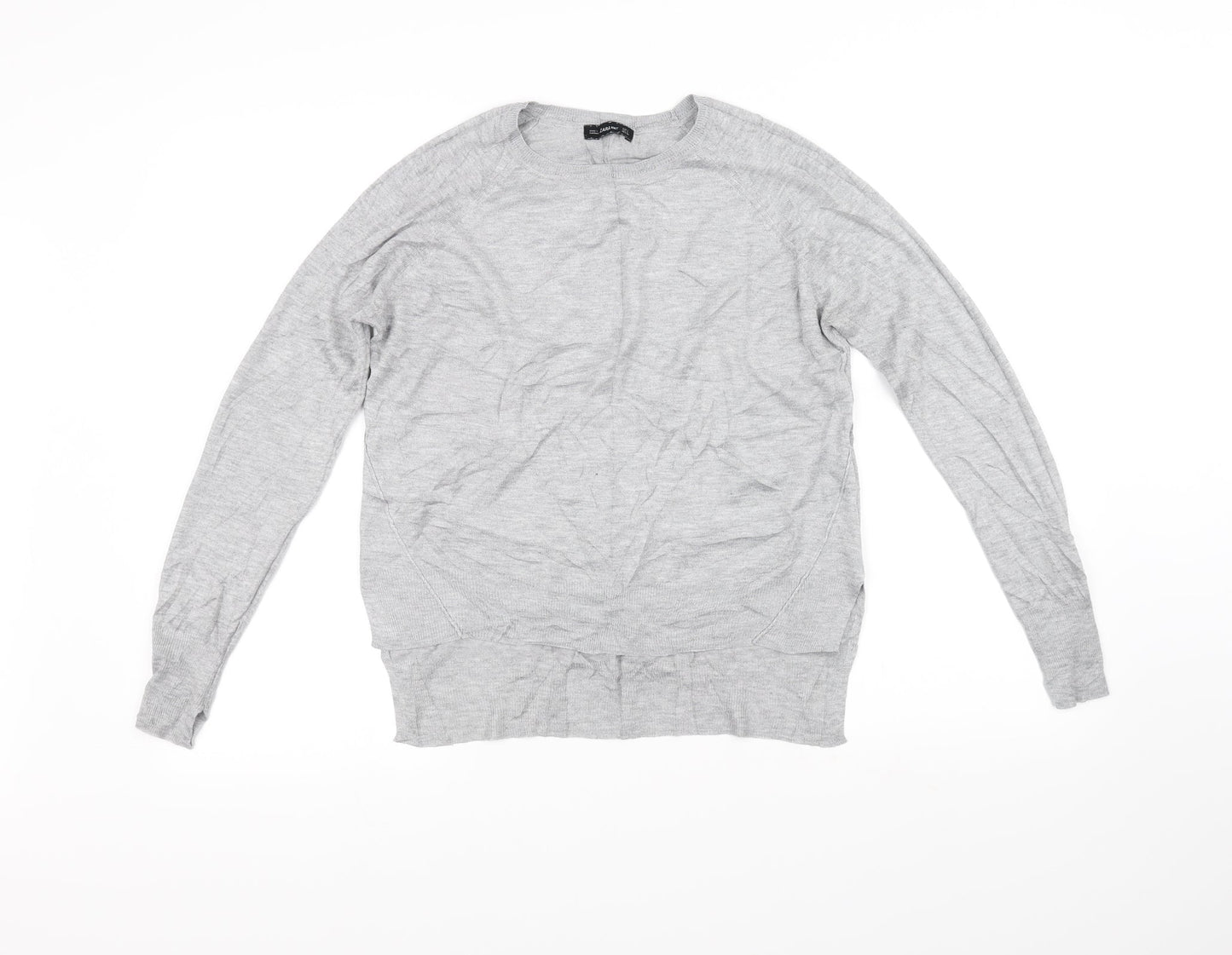 Zara Knit Womens Grey   Pullover Jumper Size S
