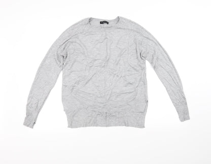 Additional front view of Zara Knit women’s grey jumper, size S