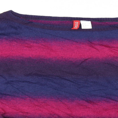Close-up detail of Divided women’s black jumper, size UK 6
