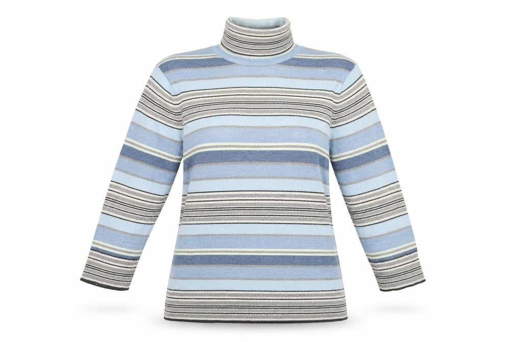 Gap Womens Blue Striped  Pullover  Size M