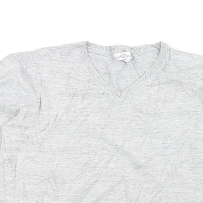 Close-up detail of Next women’s grey jumper, size S