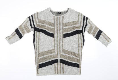 Front view of Tu women’s grey jumper, size M