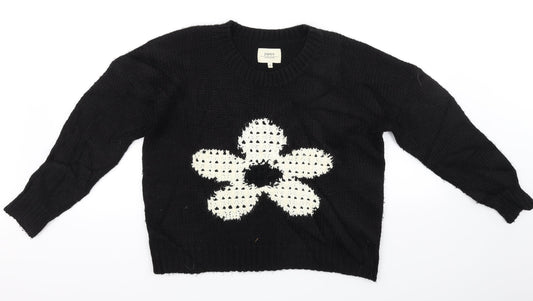 Papaya Womens Beige   Pullover Jumper Size 12  - flower