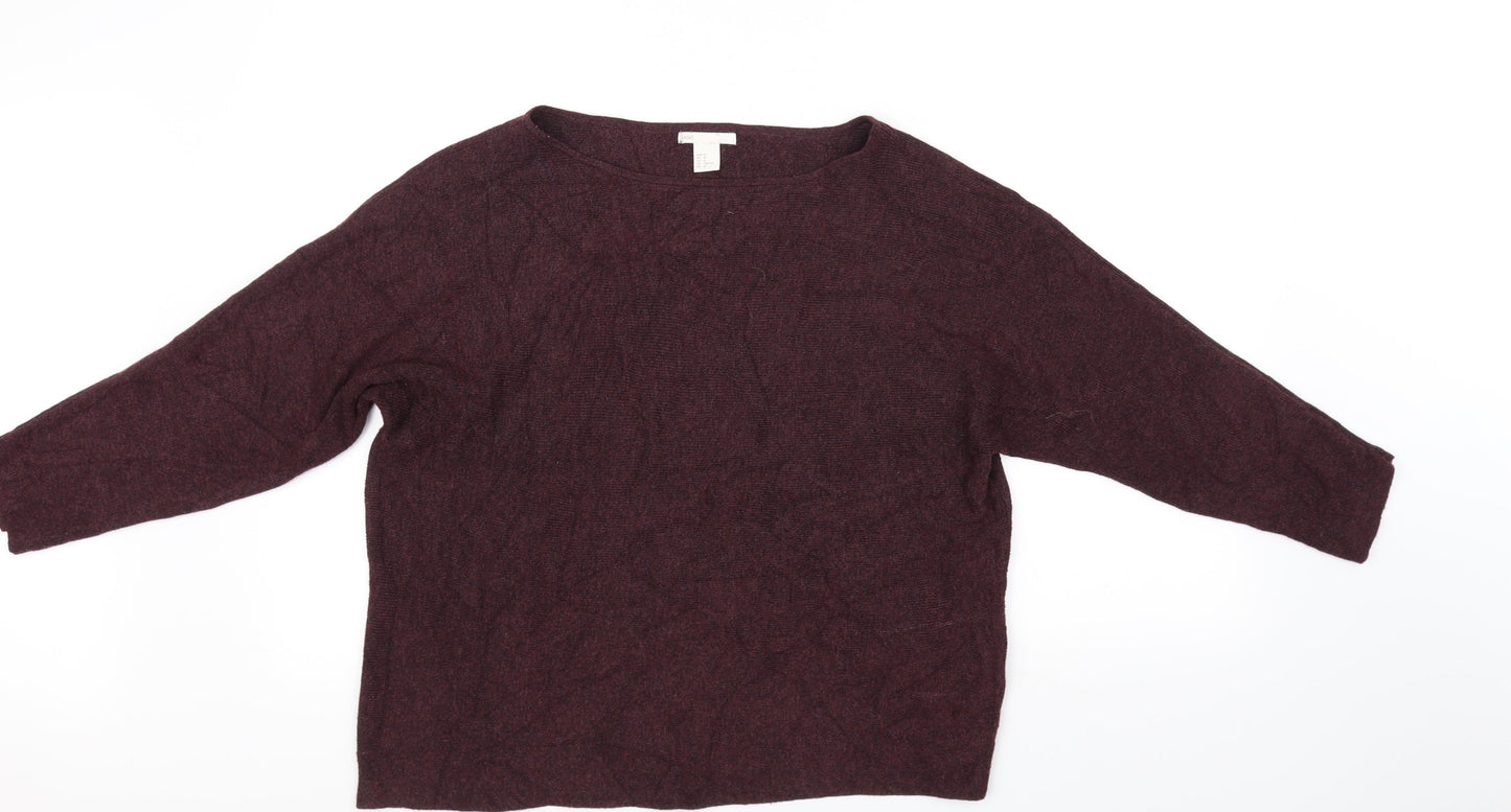 H&M Womens Purple   Pullover Jumper Size M