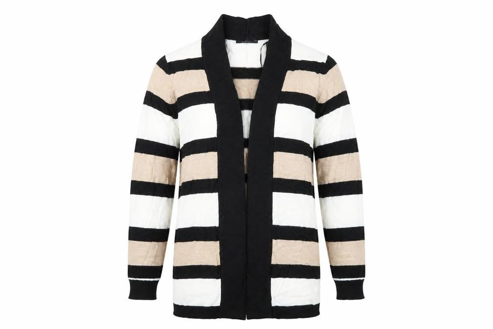 Papaya Womens Black Striped  Pullover Jumper Size 16