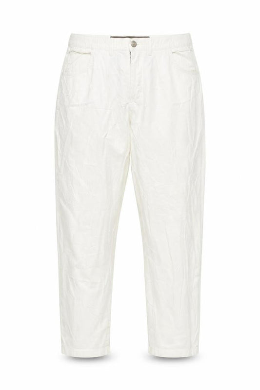 Front view of Bogner women’s white trousers, size UK 32, in, 25-inch leg