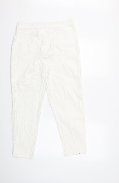 Back view of Bogner women’s white trousers, size UK 32, in, 25-inch leg