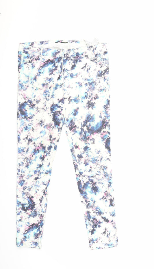 Mohito Womens White  Denim Skinny Jeans Size 8 L27 in