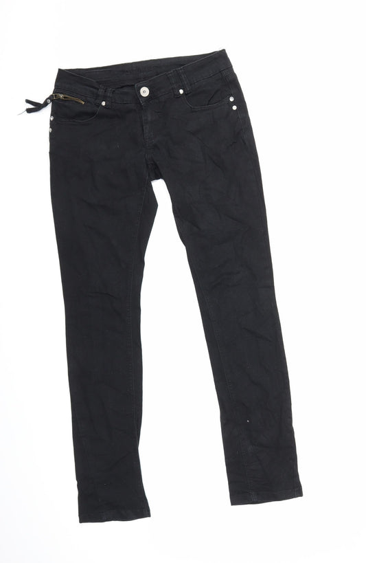Amisu Womens Black  Denim Skinny Jeans Size 27 in L30 in