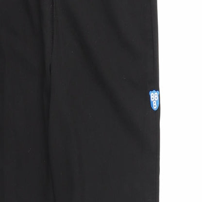 Brand and care label for david luke women’s black trousers, size UK 30, 28-inch leg