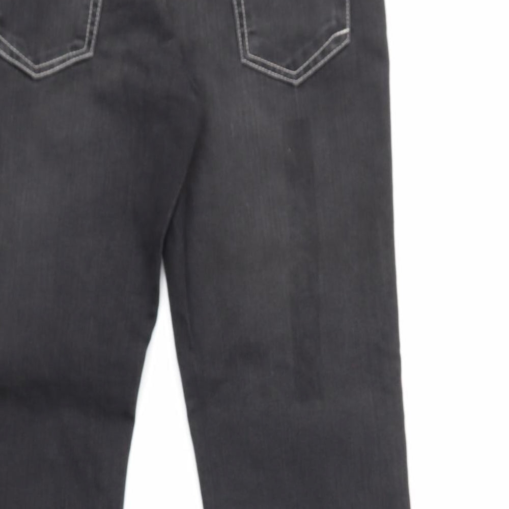 ALLEN SALLY Womens Black  Denim Straight Jeans Size 30 in L27 in