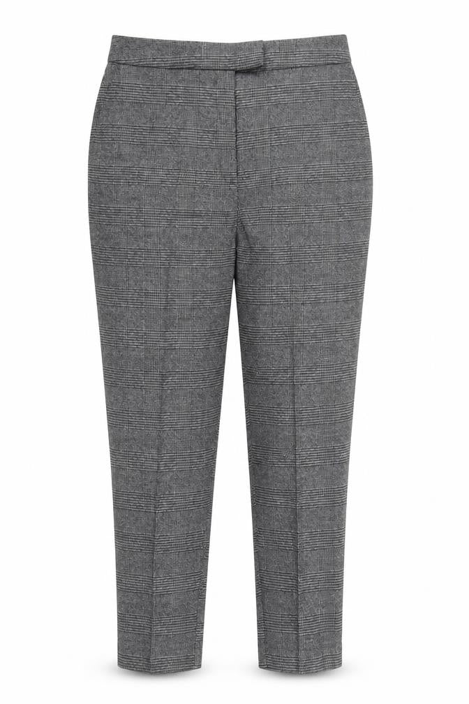 Preworn Womens Grey Check  Trousers  Size 36 in L27 in
