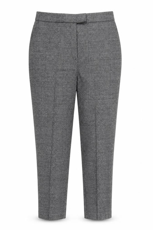 Preworn Womens Grey Check  Trousers  Size 36 in L27 in