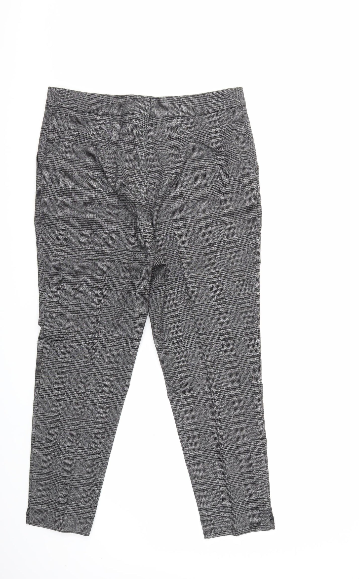 Preworn Womens Grey Check  Trousers  Size 36 in L27 in