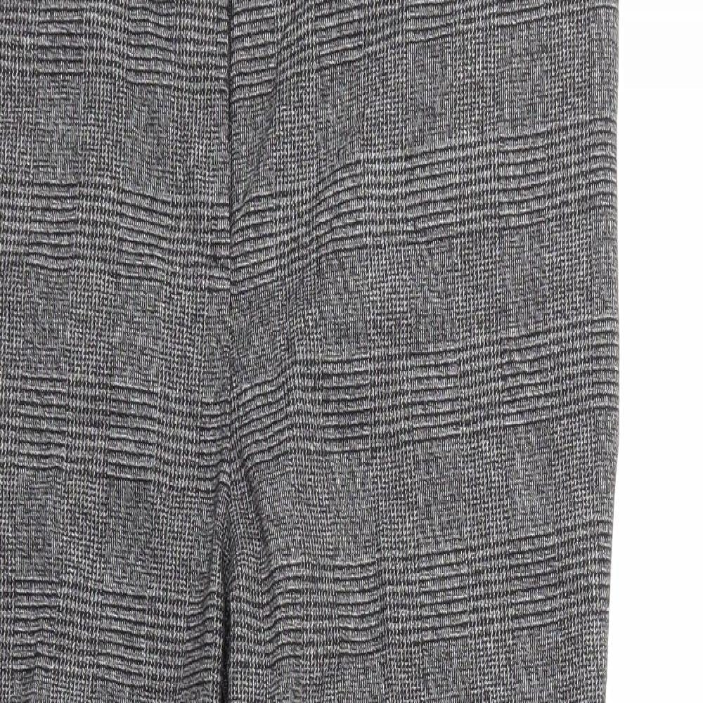 Preworn Womens Grey Check  Trousers  Size 36 in L27 in