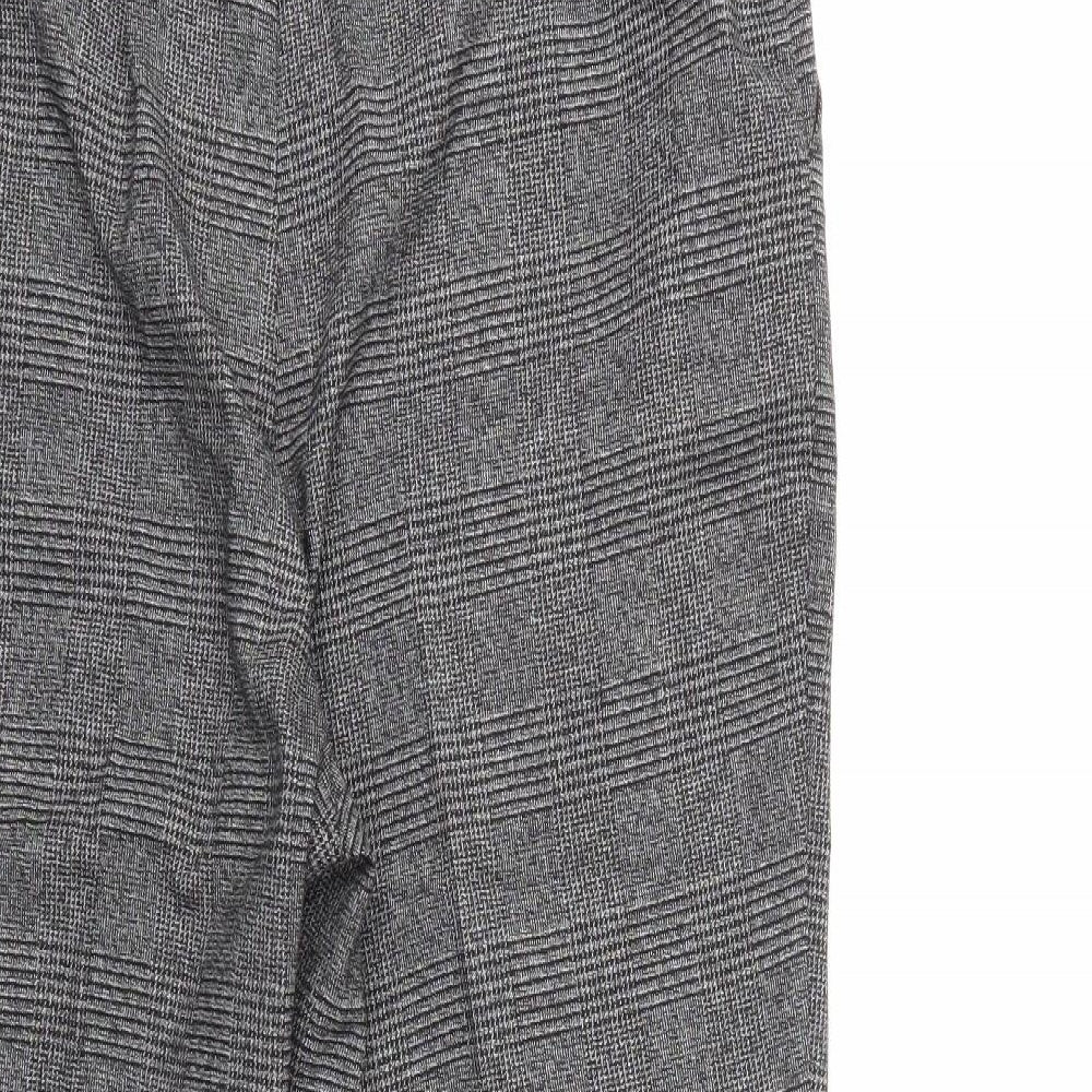 Preworn Womens Grey Check  Trousers  Size 36 in L27 in